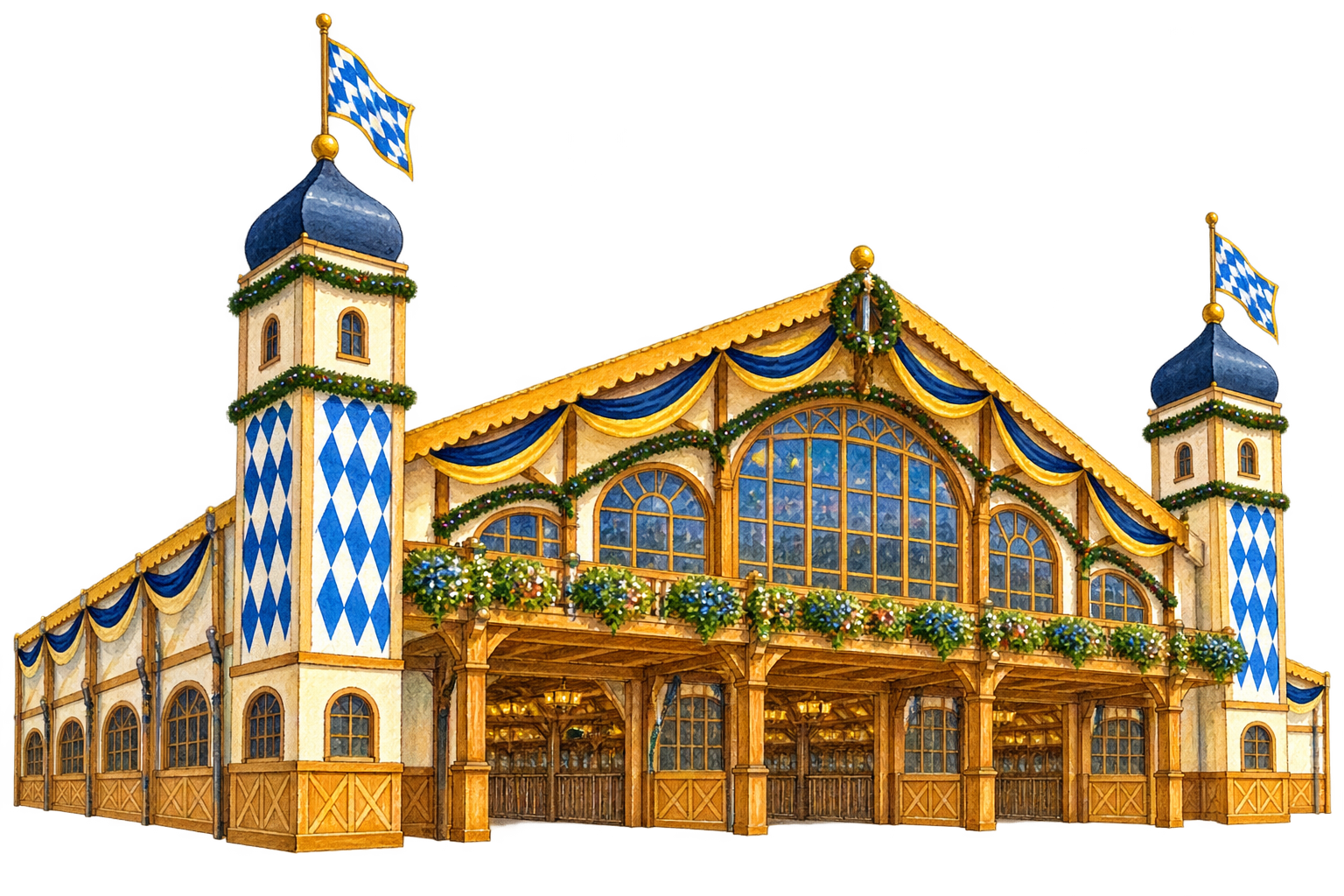 Paulaner Festzelt tent facade